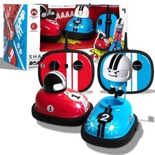 Sharper Image RC Road Rage Speed Bumper Cars Confezione da 2 Telecomando Set Regalo Natale