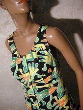 Vintage Chic Vestito 1970 Pop