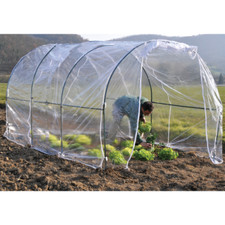 Serra da orto Tunnel struttura in acciaio telo in PVC a filtro UV cm 200x300x175
