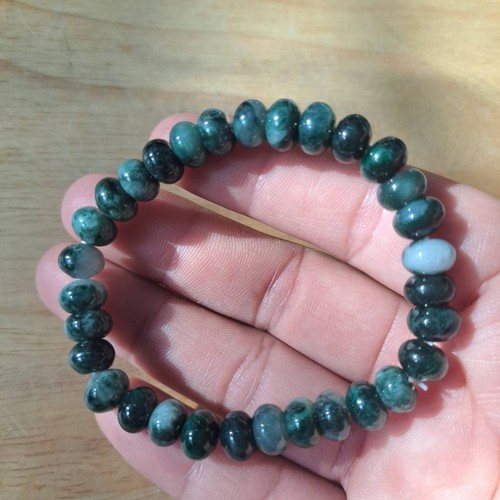 Bracciale giada uomo verde - giada,