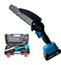 Mini Motosega 6 Pollici a Doppia Batteria 48V Sega Elettrosega Taglio Rami