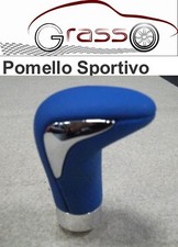 Pomello Auto Isotta Pelle BLU