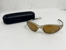 OCCHIALI DA SOLE OAKLEY MINUTE 1.0 GEN 2 PLATINO ORO LENTI IRIDIO E ICONE ORO