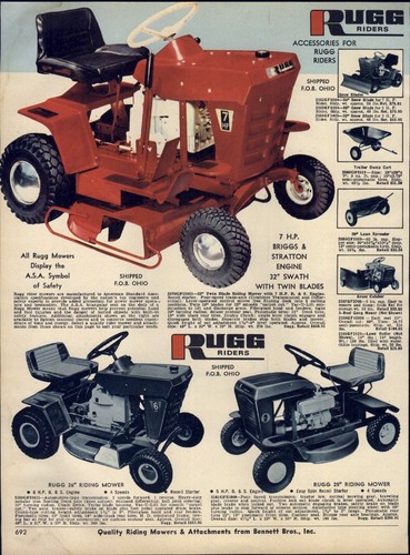 1968 carta pubblicitaria rugg - 1968,