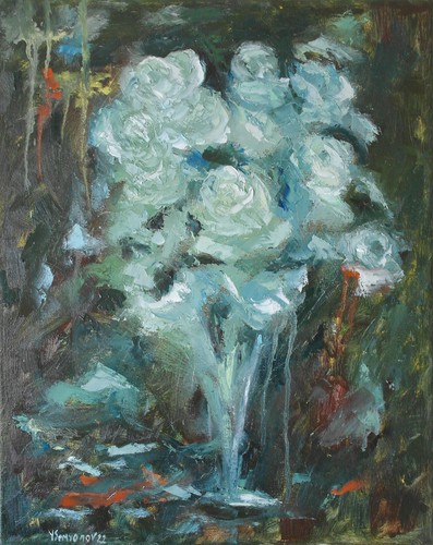 Bouquet mistico astratto notte