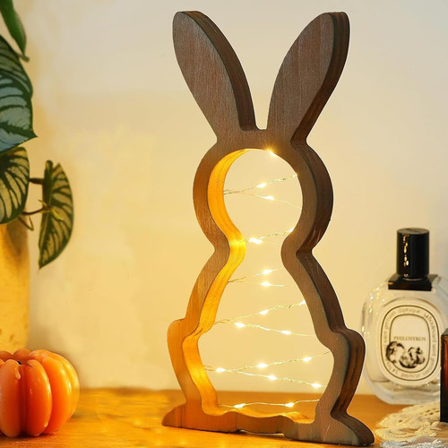 Coniglietti pasquali legno - pasquali,