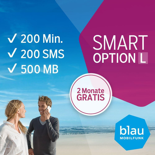 Scheda sim prepagata blu con - scheda,