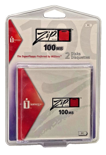 Iomega zip two - mb, disks