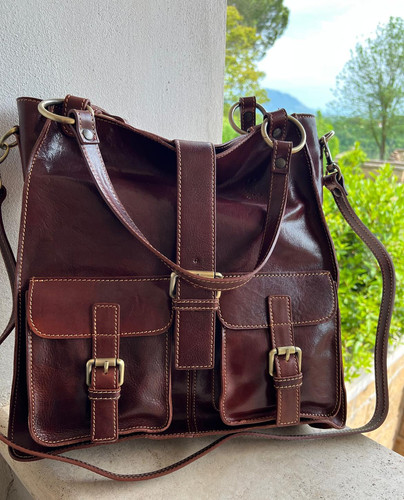 Borsa bisaccia country vera