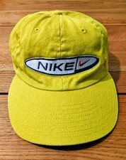 cappellino cap berretto NIKE Giallo Yellow vintage Anni 90 regolabile 