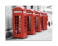 Quadro stampa su tela con vernice effetto dipinto - panorama londra