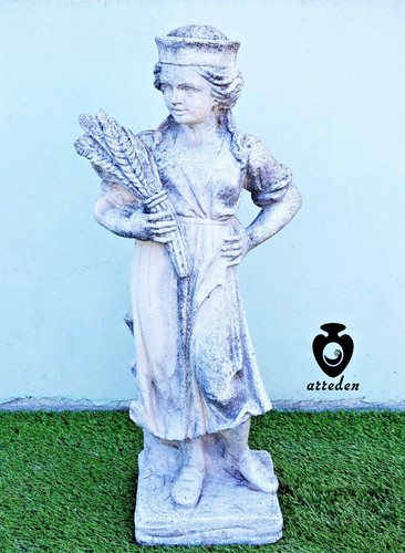 Statua antica marmo cemento - in,