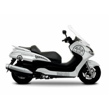 SET 12 ADESIVI NERO CARENA STICKERS 50X50 per Yamaha 400 MAJESTY 2004-2014