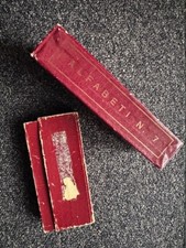 timbri vintage Alfabeto n.7 lettere e numeri