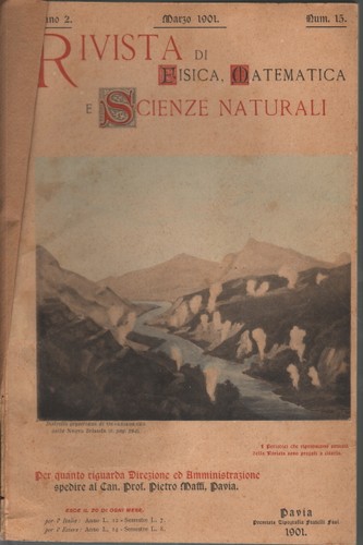 Rivista fisica matematica - di, fisica,
