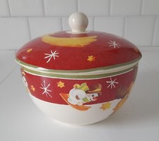 THUN - BISCOTTIERA DI PORCELLANA - 23 CM DI DIAMETRO - NUOVA