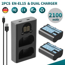 2x EN-EL15 EN-EL15a batteria