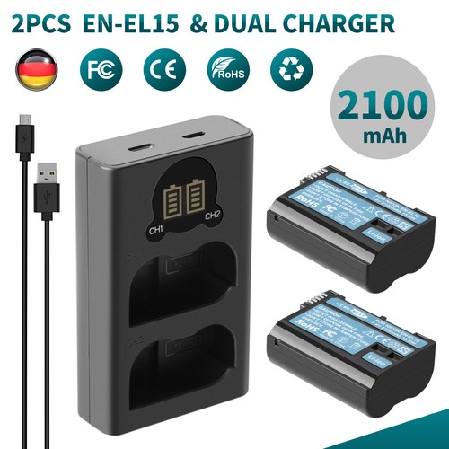 El15 el15a batteria - 2x, en-el15a