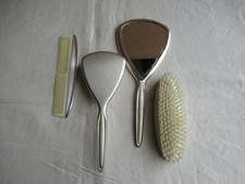 vecchio set bagno argentato