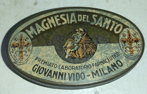 Antica rara scatoletta la - e,