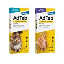 AdTab compresse masticabili antipulci per gatti antiparassitari pasticca zecche