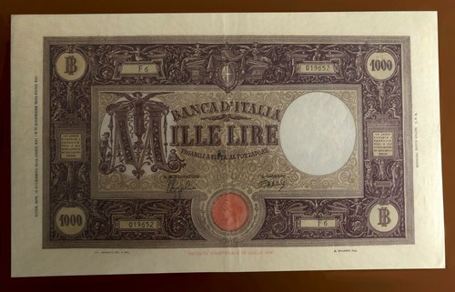 Italy 1000 lire barbetti - lire,