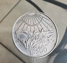 500 lire argento AG dante 1965 SPL