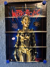 Fritz Lang 1927 Classic METROPOLIS locandina film originale 1985 uscita video RARA