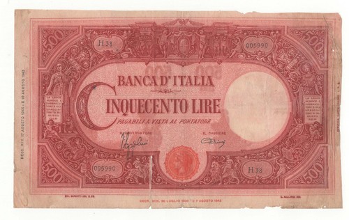 500 lire grande - b.i, )