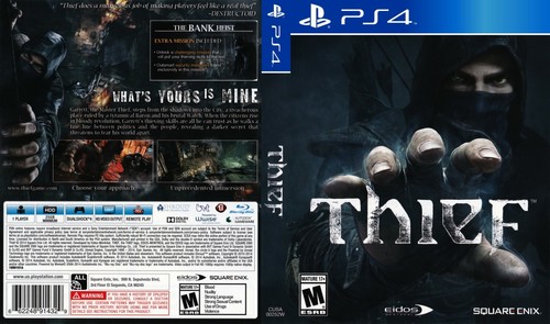 Thief ps4 box art case - ps4,