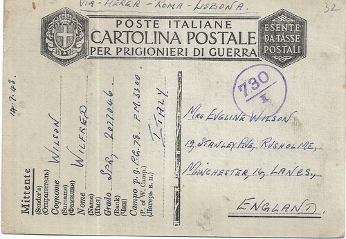 1943 italia prigioniero - 1943, di