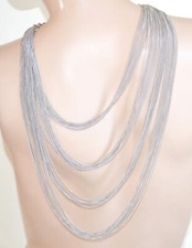 Collana lunga donna argento