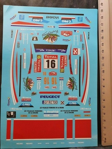 Decals peugeot 207 - decals, 1/43