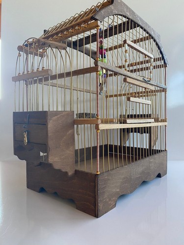 Gabbia per uccelli - fatta, a