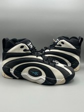 Scarpe da basket Reebok Shaqnosis Washed nere bianche retrò - Uomo taglia 11