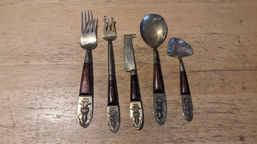 Posate ottone vintage - , o