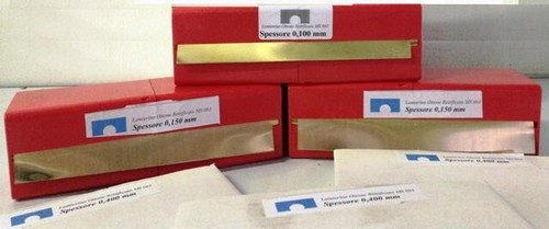 Spessore centesimale ottone - in,