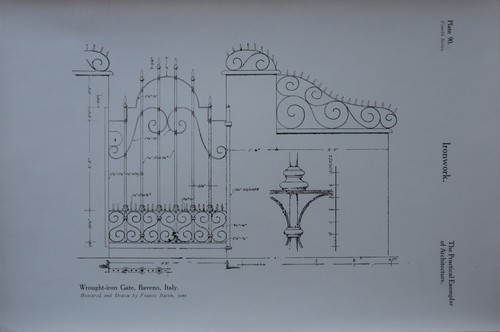 Stampa architettura 1909 - stampa,