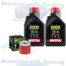 Kit Tagliando Olio Motul 5000 10W40 + Filtro Per Hyosung GT250 R Comet 2009>2015