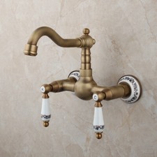 Rubinetto bagno ottone antico