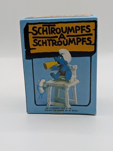 Vintage super puffo figurina - vintage,