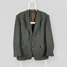Giacca blazer scozzese tweed