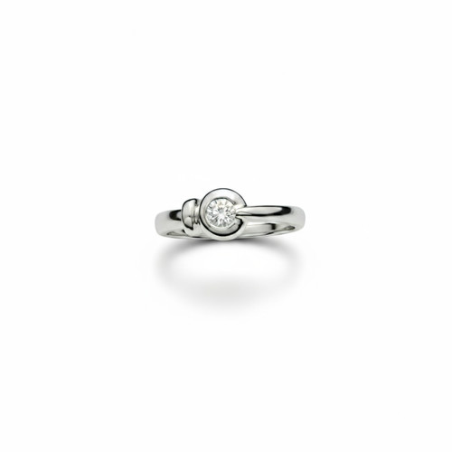 Anello damiani solitario - anello,