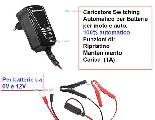 Caricabatterie moto auto - , 6-12v