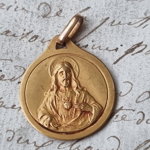 Ciondolo medaglia sacro cuore - ciondolo,