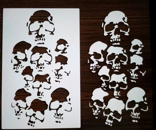 Pila teschi stencil - pila,