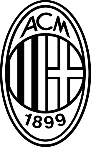 Adesivi logo milan - adesivi, ac