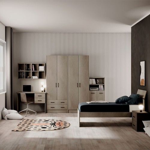 Letto legno una piazza - letto,
