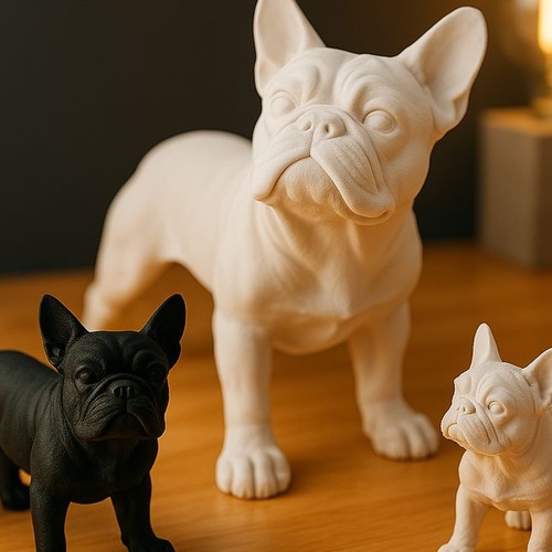 Bulldog francese statuetta - francese,