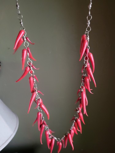 Collana catena argento perline - catena,